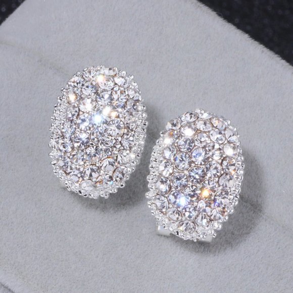 Jewelry - Romantic Cubic Zirconia Stone Stud Earrings
